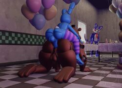 2boys anal_sex animatronic anthro ass bear five_nights_at_freddy's five_nights_at_freddy's_2 fnaf furry gay hi_res humanoid male male/male male_only penetration rabbit robot sex smaller_male toy_bonnie_(fnaf) toy_freddy_(fnaf)