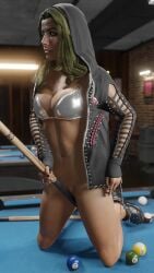 1girls 3d alexa_bliss artist_request ass big_ass big_breasts big_butt blonde_hair breasts female female_only gradient_hair no_panties pink_hair pool_table pussy solo tagme wrestler wrestling wwe wwe_2k wwe_diva