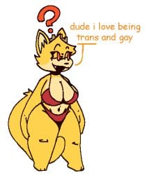 big_breasts bikini crown eyelashes female friday_night_bloxxin' friday_night_funkin friday_night_funkin_mod furry question_mark roblox roblox_avatar roblox_game robotic_developer smile speech_bubble tagme tail talking_to_viewer text thick_thighs yellow_eyes yellow_fur