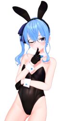 1girls 3d bare_legs bunny_ears bunnysuit female female_only high_heels hololive hololive_gen_0 hololive_japan hoshimachi_suisei legs looking_at_viewer nagisa_tksr tagme virtual_youtuber wink winking winking_at_viewer