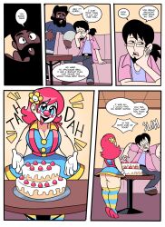 2023 big_breasts breasts cake clown_girl pornography superspoe