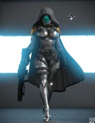 1girls 2023 3d 3d_(artwork) armored armored_boots armored_gloves assault_rifle athletic_female big_breasts big_thighs boots breasts bungie busty cloak curvaceous curves curvy curvy_body curvy_female curvy_figure curvy_hips dark_clothing destiny_(game) destiny_2 female female_focus female_only front_view fully_clothed ghost_(destiny) gloves guardian_(destiny) gun helmet hi_res high_heels highres hips hooded_cloak horns hourglass_figure hunter_(destiny) knight large_breasts large_thighs pauldrons rude_frog slim_waist solo solo_female solo_focus standing thick_thighs thigh_gap thighs voluptuous walking weapon wide_hips