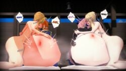 3d 3d_(artwork) 4girls ahe_gao artoria_pendragon artoria_pendragon_(lancer) artoria_pendragon_(lancer)_(cosplay) artoria_pendragon_(lancer_alter) artoria_pendragon_(lancer_alter)_(cosplay) ass belly_inflation big_ass big_breasts big_thighs blush breasts busty cum cum_filled cum_in_pussy cum_inflated_belly cum_inside cum_puddle cumflated_belly curvy eastboundaura88 english_text excessive_cum fate/grand_order fate_(series) female filled_belly fujimaru_ritsuka_(female) gigantic_ass gigantic_breasts highres huge_ass huge_breasts huge_thighs inflated_belly kissing koikatsu large_ass large_breasts mash_kyrielight massive_ass massive_breasts stomach_inflation thick_thighs thighs tongue tongue_kissing tongue_out uncensored wide_hips yuri