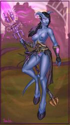 blizzard_entertainment blue_skin draenei female freli kirin_tor_symbol kirin_tor_tattoo mystra_(mysticlad) pubic_tattoo tattoo warcraft world_of_warcraft