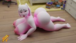 1girls 3d anthro anthro_only big_ass big_breasts blazeart color female female_only looking_at_viewer solo solo_female tagme toriel tutori_(under(her)tail) uncensored under(her)tail undertale undertale_(series)