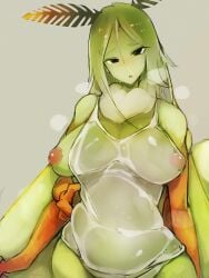 animal_humanoid antennae anthro anthro_only arthropod arthropod_abdomen arthropod_humanoid big_breasts breasts color green_body humanoid insect_girl insect_humanoid insects lepidopteran lepidopteran_humanoid menyang mostly_clothed moth moth_(menyang) moth_girl multi_arm multi_limb multicolored_body my700 nipple_slip nipples original_character puffy_nipples red_body see-through see-through_clothing