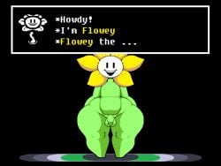 2d big_thighs color dialog dialogue english english_dialogue english_text femboy flower flowey_the_flower flowey_with_nothing_else_but_a_massive_ass green_body green_skin male male_only mob_face penis plantie solo solo_male tagme talking_to_viewer text text_box thick_ass thick_thighs toony uncensored undertale undertale_(series) wide_hips wide_thighs xmelomor24x xmelomor24x_(flowey_battle_remake)