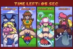 4girls ass big_breasts bob-omb boo_(mario) breasts burt comedy competition cum dixie_kong donkey_kong_(series) gangbang mario_(series) mario_party monster nintendo nipples penis penis_in_pussy penis_out princess_daisy princess_peach pussy sex tagme thwomp toadette waddling_head whomp_(mario) yellowlewd