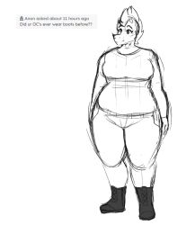 anthro anthro_only big_breasts breasts digitalpelican sasha_(digitalpelican) thick_thighs wide_hips