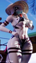 3d 3d_(artwork) 9:16 abs anthro asriel_dreemurr asriel_dreemurr_(god_form) ass athletic athletic_female big_breasts big_butt bikini bovid breasts caprine clothed clothing digital_media_(artwork) female female_asriel food foxventus fur goat hat headgear headwear hi_res horn licking long_ears looking_at_viewer mammal mtf_crossgender muscular navel outside popsicle rule_63 smile solo sun_hat swimwear thick_thighs tongue tongue_out undertale undertale_(series) white_body white_fur wide_hips