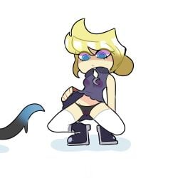 1girls animation_meme_community blonde_female blonde_hair blue_eyes clothed clothed_female female female imminent_sex kneeling lifting_skirt panties synnibear03 tentacle youtube youtuber youtuber_girl