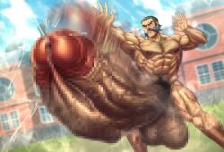 abs bara biceps black_hair boner censored censored_penis cum cum_on_penis cumming energy_camdy erection excessive_cum facial_hair hyper hyper_balls hyper_genitalia hyper_penis hyper_testicles kamado_(pokemon) male male_focus male_only muscle muscles muscular muscular_arms muscular_ass muscular_back muscular_legs muscular_male muscular_thighs musk musk_clouds musky_cock nipples nude pecs pokemon pokemon_legends:_arceus pubic_hair solo solo_male swinging_penis throbbing throbbing_penis veins veiny_penis