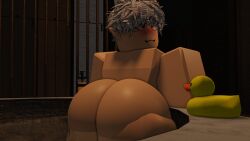 1boy 3d bath bathtub big_ass big_butt fat_ass gab_(gabbers) gabbers gay naked roblox robloxian self_upload solo tagme