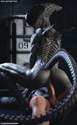 1boy 1boy1girl 1girls 2023 3d alien alien_girl ass athletic_female female female_monster female_xenomorph human human_penetrating light-skinned_male monster nude nude_female partially_clothed sci-fi science_fiction soulartmatter tail vaginal_penetration vaginal_sex xenomorph