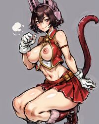 1girls ai_generated leukocrisp mandalay my_hero_academia nipples skirt wild_wild_pussycats