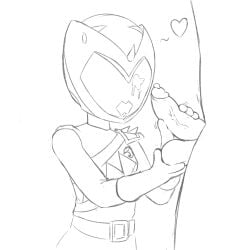 amy_yuzuki cum_on_face ejaculation handjob kyoryu_pink miscon pink_ranger power_rangers power_rangers_dino_charge sketch super_sentai zyuden_sentai_kyoryuger