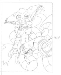 anthro carol_tea feline freedom_planet galaxytrail kenjikanzaki05 sketch syntax_(freedom_planet) tentacle vaginal_penetration video_games wildcat