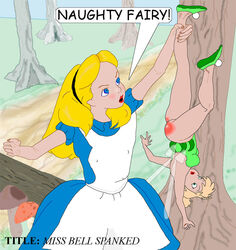 alice_(disney) alice_in_wonderland alice_in_wonderland_(1951_film) alice_liddell disney nipple_bulge peter_pan_(1953_film) peter_pan_(disney) pokies spank_marks tinker_bell