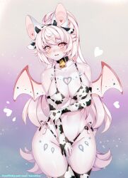 anthro armwear bat blush female frostybiter legwear looking_at_viewer mammal open_mouth solo tagme tekahika