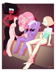 1girls 2023 2d 2d_(artwork) 3futas 4some amethyst_(steven_universe) areolae armpits arms_behind_head arms_up balls bent_over big_breasts big_penis black_hair bottomless breasts cartoon_network clothed clothing cuckquean dark-skinned_futanari dark_skin digital_media_(artwork) erection female foursome from_behind from_behind_position futa_on_female futanari garnet_(steven_universe) gem_(species) group handjob humanoid humanoid_penis jacking_off jerking_off light-skinned_female light-skinned_futanari long_hair masturbating masturbating_while_watching masturbation mature_female medium_breasts milf mother nipples nude open_mouth partially_clothed pearl_(steven_universe) penis pleasure_face purple-skinned_futanari purple_hair purple_skin rose_quartz_(steven_universe) rough_sex sex shirt shortstack small_breasts staerk standing standing_doggy_style standing_sex steven_universe thick_thighs voluptuous voluptuous_female voyeur voyeurism wanking watching