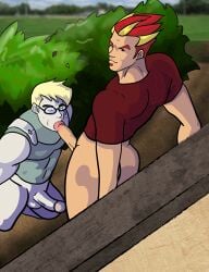 animated blowjob blowjob_face boner dc dcau erect_penis erection francis_stone gay gay_sex gear_(dc) genelightfoot gif hard_on hotstreak male male_only muscles muscular muscular_male oral oral_sex penis_in_mouth richie_foley static_shock