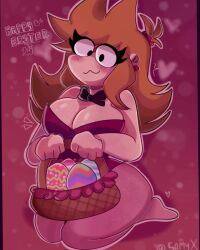 1girls eddsworld ellsworld female happy_easter looking_at_viewer smiling_at_viewer solo tori_(eddsworld) xsmy140