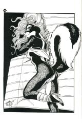 911 1990 1990s 1girls anthro black_and_white blonde_hair breasts female footwear furry high_heels leg_warmers long_hair milestone_post monochrome never_forget nipples no_color pussy removing_clothing shoes shoes_only side_boob skunk terrie_smith they_hit_the_pentagon