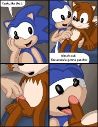 absurd_res anthro archie_comics canid canine comic duo eulipotyphlan fox genitals hedgehog hi_res licking male male/male mammal omatic oral penile penis penis_lick sega sex sonic_(series) sonic_the_hedgehog sonic_the_hedgehog_(archie) sonic_the_hedgehog_(comics) sonic_the_hedgehog_(series) tails tails_the_fox tongue tongue_out whoreomatic yaoi young