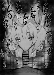 1boy 1girls :>= animal_ears bare_shoulders big_breasts big_penis black_and_white blush breasts cat_ears censored dark-skinned_male dark_skin detailed_background drooling eyelashes fellatio female headgear heart heart-shaped_pupils humanoid indoor inside kurotama looking_at_viewer male male_pov marking nia nia_(blade) nintendo oral oral_sex penis pov room saliva saliva_trail shiny shiny_skin short_hair sketch sound_effects squatting sweat text vein veins veiny veiny_penis video_game video_games xenoblade_(series) xenoblade_chronicles_3