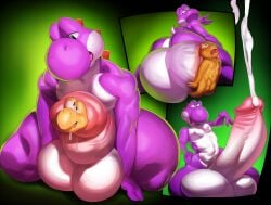 balls cock_vore furry gay hyper hyper_balls hyper_genitalia hyper_penis hyper_testicles justmegabenewell koopa koopa_troopa male male_focus male_only mario_(series) muscles muscular muscular_arms muscular_legs muscular_male nipples penis testicles veins veiny_penis vore yoshi