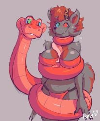 animated anthro big_breasts breasts coiled coils female furry hypnosis hypnotized kaa_eyes psyfly snake yamma_(thefinalexodus)