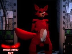 big_penis cinema4d femboy feminine_male five_nights_at_freddy's five_nights_at_freddy's_2 fnaf fox foxy_(fnaf) knot male male_only mrcowboywolf penis soulwolf tagme