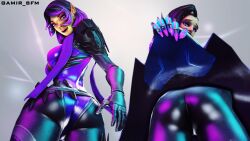 2girls crossover female female_only multiple_girls overwatch overwatch_2 paladins skye_(paladins) sombra tagme