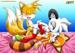 1girls barby_koala bbmbbf big_breasts breasts female fur furry huge_breasts image marine_the_raccoon mobian_(species) mobius_unleashed nsfw palcomix scalie sonic_(series) sonic_the_hedgehog_(archie) sonic_the_hedgehog_(comics) sonic_the_hedgehog_(series) tails tails_the_fox yiff yiffing