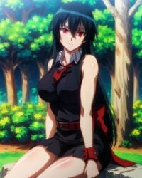 1girls ai_generated akame_(akame_ga_kill!) akame_ga_kill! big_breasts breasts cleavage joker_(artist) solo