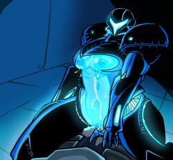 alien alien_humanoid alternate_version_at_source armor armored_dark_samus balls_deep big_penis blue_body blue_pussy bodily_fluids bodysuit bone breasts clothed clothing cowgirl_position cum cum_in_pussy cum_inside dark_samus duo female from_front_position genital_fluids genitals glowing glowing_body glowing_genitalia hi_res human humanoid male male/female mammal metroid metroid_prime nintendo on_bottom on_top partially_clothed penetration penis penis_visible_through_body penis_visible_through_womb pussy sex skinsuit slime susieruu tight_clothing torn_clothing translucent translucent_body vaginal_penetration visible_skeleton шкилет