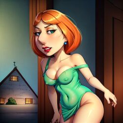 ai_generated family_guy female large_ass lois_griffin milf ninart_ai orange_hair small_breasts tagme thick_thighs wife