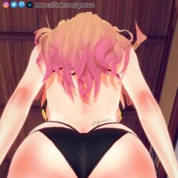 3d big_breasts bikini bikini_bottom blonde_hair breasts cleavage ear_piercing earrings female female_only gyaru igneuzz kitagawa_marin sono_bisque_doll_wa_koi_wo_suru