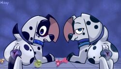 101_dalmatian_street 101_dalmatians cub dee_dee_(101_dalmatians) disney dizzy_(101_dalmatians) feral whistlerarts29