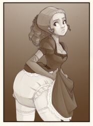 diaper diaper_fetish embarrassed looking_back photograph rocket_manatee victorian