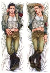 1boy attack_on_titan eldian_armband eldian_flag male male_only marcel_galliard marley_military_uniform porco_galliard shirtless_(male) soldier