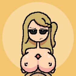 animated big_breasts big_penis black_eyes blonde_hair breast_grab breasts fhs fhsz3r0 fnafhs fnafhs_z3ro fnafhsrule34 joy_(fnafhs) paizuri penis pixel pixel_animation que