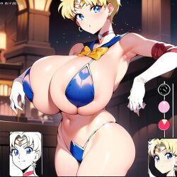 ai_generated bikini bishoujo_senshi_sailor_moon escapefromexpansion haruka_tenou hyper_balls large_breasts qmai sailor_uranus swimsuit