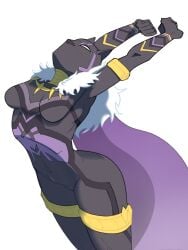 1girls artist_request black_panther_(marvel) bracelet female gold_bracelet gold_jewelry marvel marvel_tokon:_fighting_souls shuri_(marvel) solo solo_female streching