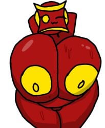 cube_132_(geometry_dash) futarosaiina geometry_dash huge_breasts tobby_(tobbuck)
