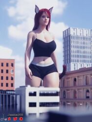 3d animal_ears big_ass big_breasts breasts bust busty cat_ears cat_girl cat_tail curvaceous curvy curvy_figure female female_focus giantess hips hourglass_figure huge_ass huge_breasts jessicagts large_ass large_breasts legs light-skinned_female light_skin macro macro_female mature mature_female original original_character slim_waist tail tall tall_female thick thick_hips thick_legs thick_thighs thighs voluptuous waist wide_hips