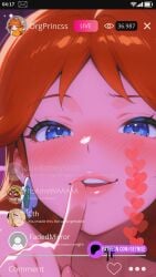 ai_assisted ai_generated blush close-up drunk edit getnise girls_night livestream parody part_of_a_set princess_daisy tiktok