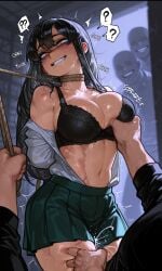 ai_generated asphyxiation choking curvy female orgasm spikes strangling tall toned tremble