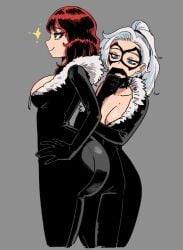 2026 2girls ass big_ass black_cat_(cosplay) black_cat_(marvel) felicia_hardy female_only huge_ass marvel mary_jane_watson spider-man_(series) thick thick_ass wanderjegson