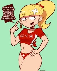 cuntry_girls football_jersey football_uniform laura_(lewd_inspector) lewd_inspector switzerland world_cup